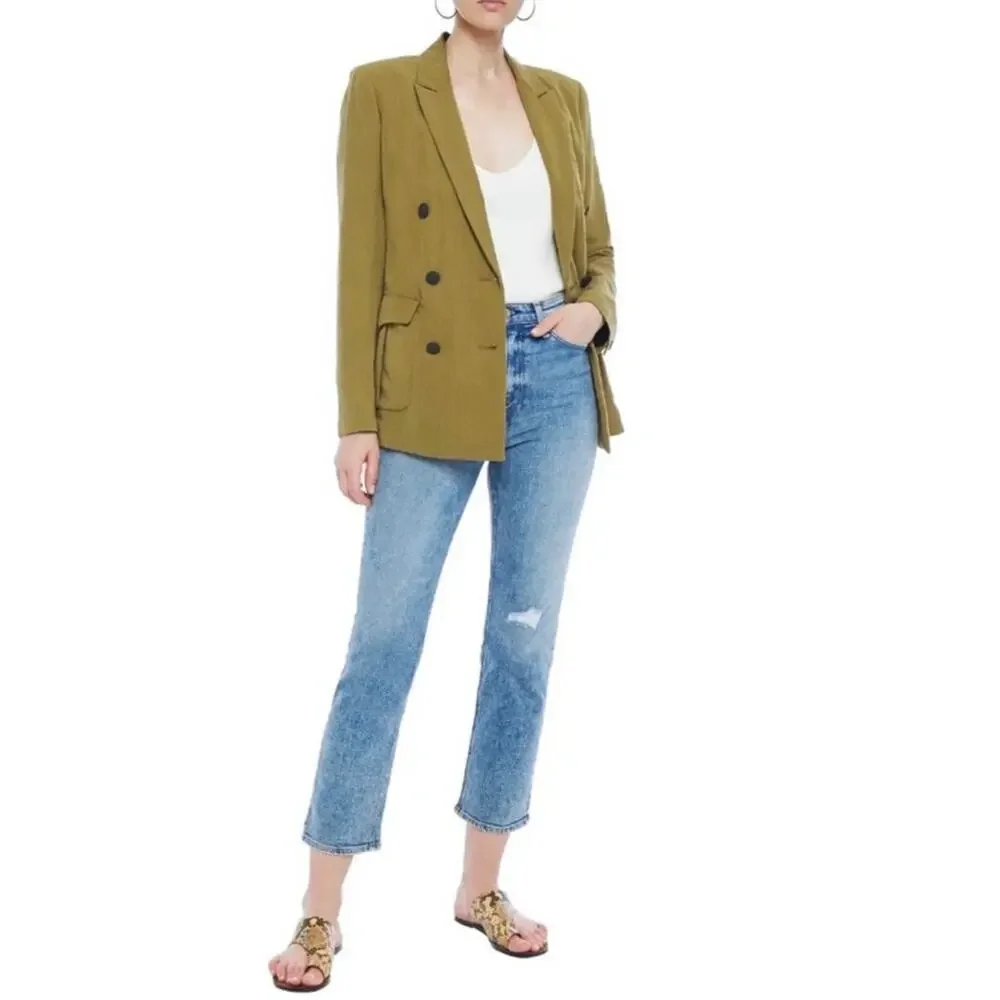 Rag & Bone Classic Tailored Blazer Green Jacket | Size XS
